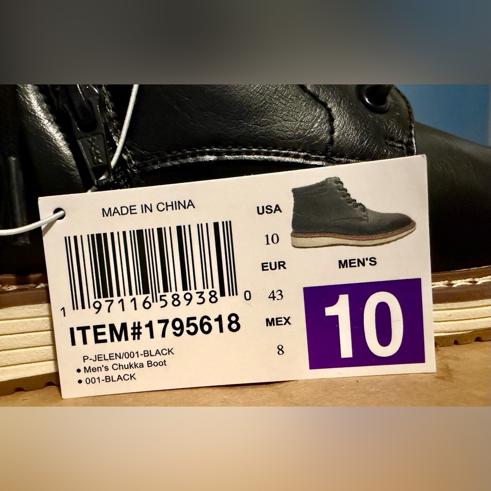 Steve Madden Men’s P-Jelen Black Boots - Picture 2 of 10